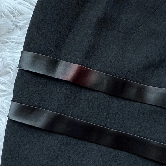 Rimini • Sexy Black Side Slit Vintage Evening Gown - Picture 8 of 16